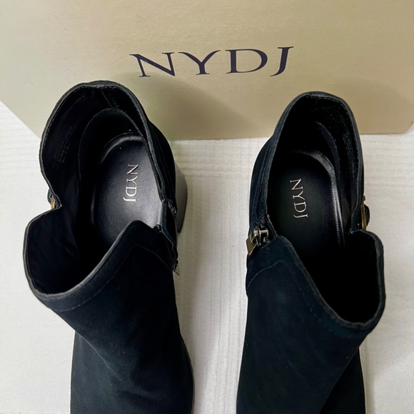 NYDJ Denis Booties in Leather, Black, 11 - Picture 6 of 9